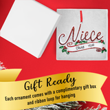 Personalized Niece Christmas Ornament
