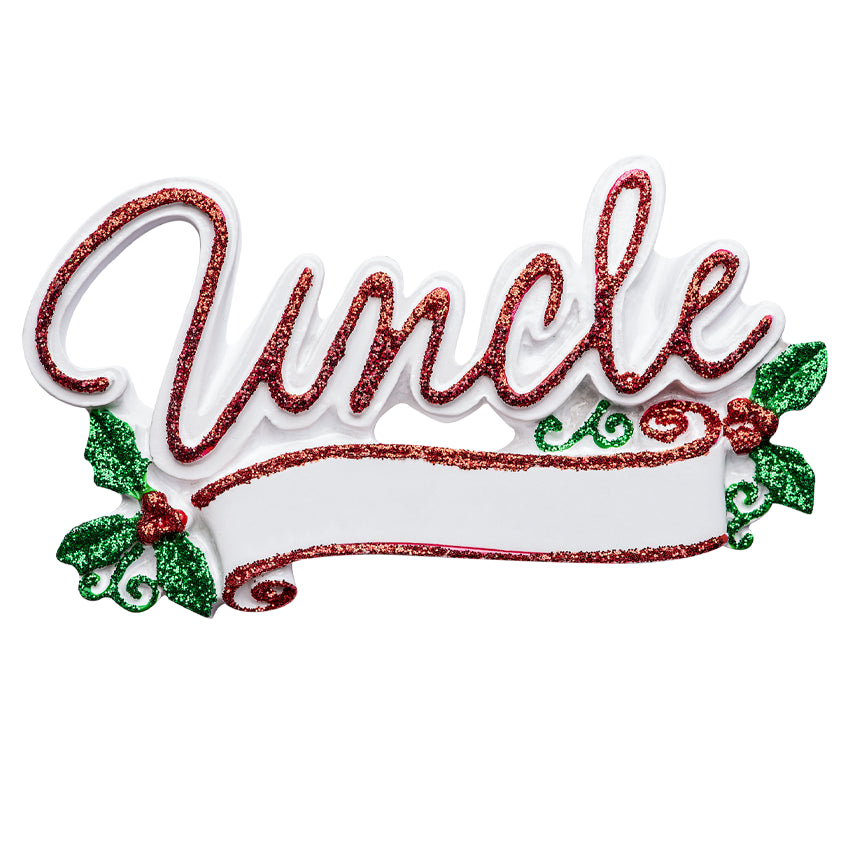 Personalized Uncle Christmas Ornament
