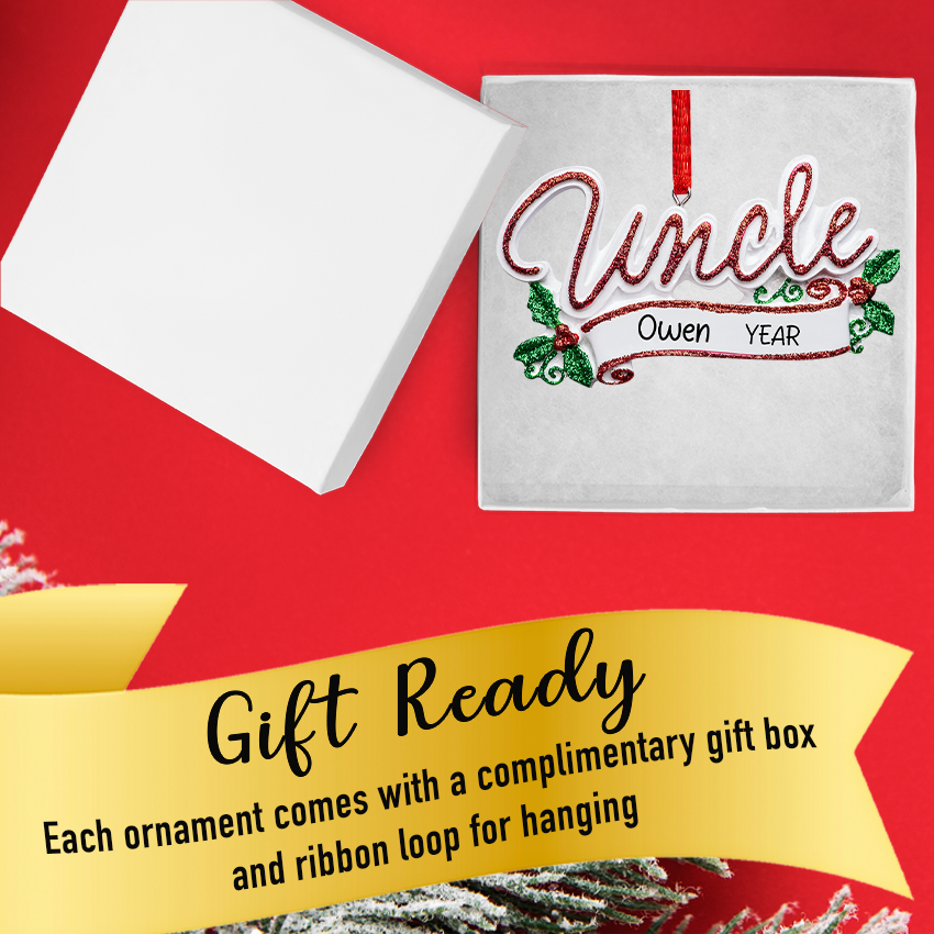 Personalized Uncle Christmas Ornament