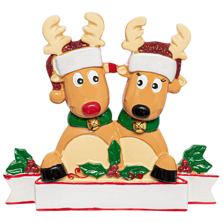 Personalized Reindeer Couple Ornament