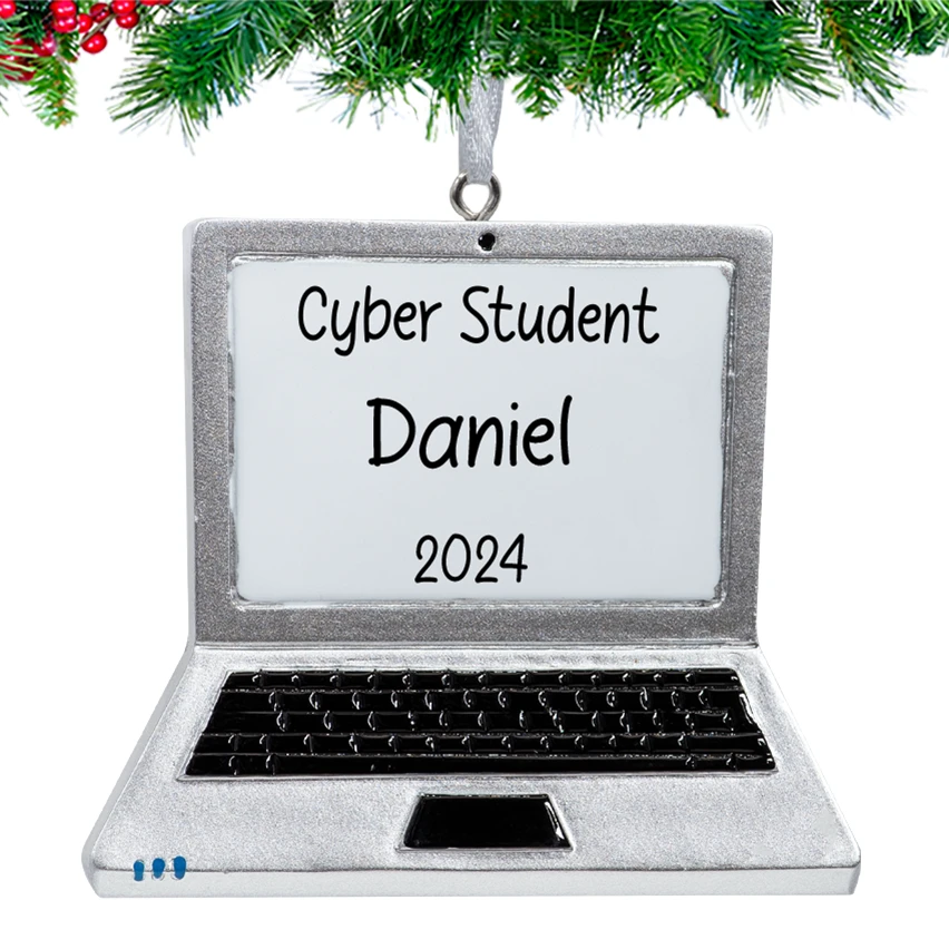 Personalized Laptop Christmas Ornament