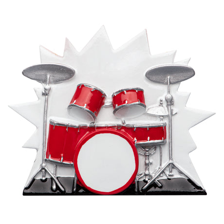 Personalized Drum Kit Musical Instrument Christmas Ornament