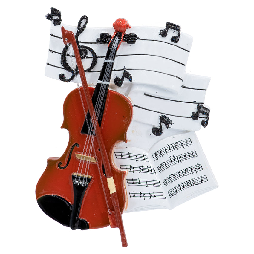 Personalized Violin Christmas Ornament - Musical Instrument Gift