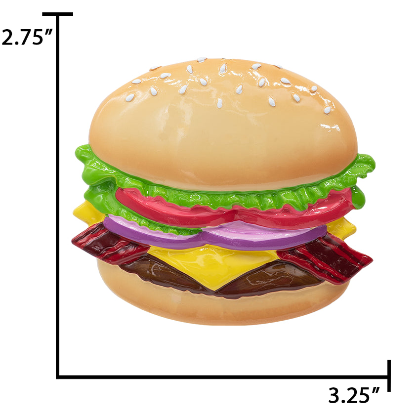 Personalized Burger Christmas Ornament