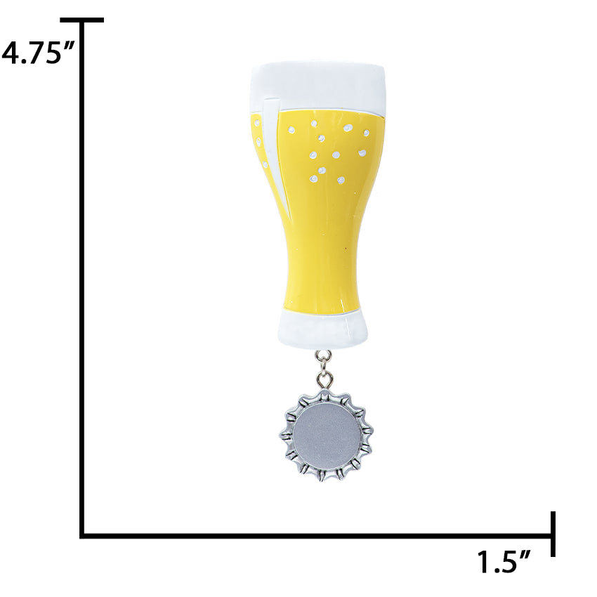 Personalized Beer Christmas Ornament