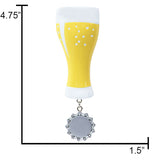 Personalized Beer Christmas Ornament