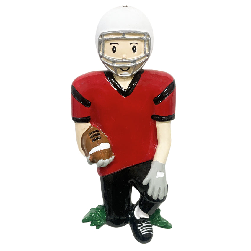 Personalized Football Player Boy Christmas Ornament 2025