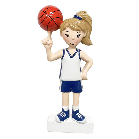 Custom Basketball Girl Christmas Ornament