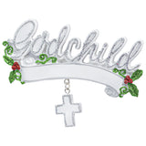 Personalized Godchild Christmas Ornament