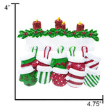 Size chart showing each mitten at 4in x 4.75in