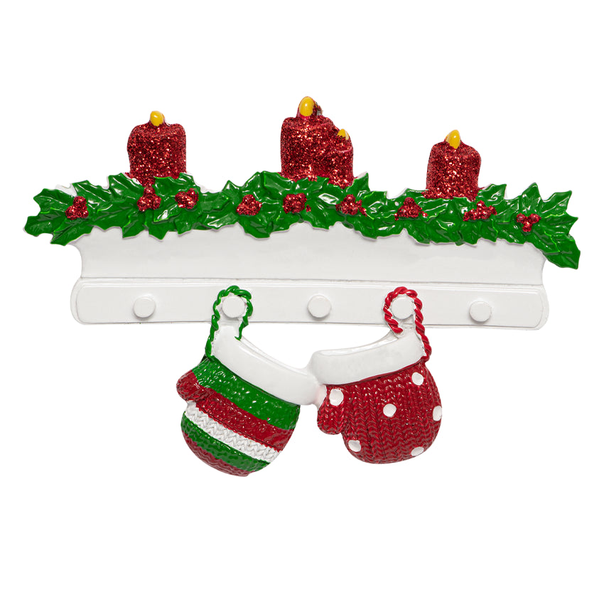 Personalized Couple Christmas mitten  Ornament - Our First Christmas Together Gift