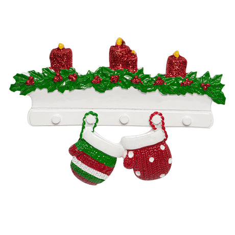 Personalized Couple Christmas mitten  Ornament - Our First Christmas Together Gift