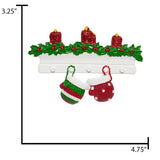 Personalized Couple Christmas mitten  Ornament - Our First Christmas Together Gift