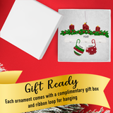 Personalized Couple Christmas mitten  Ornament - Our First Christmas Together Gift