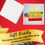 Personalized Master Builder Christmas Ornament