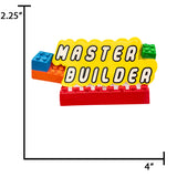 Personalized Master Builder Christmas Ornament
