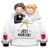 Personalized Wedding Car Christmas Ornament