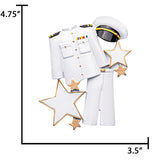 Personalized Navy Uniform Christmas Ornament