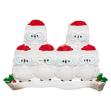 Personalized Wise Owl Family of 6 Christmas Ornament 2025