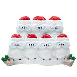 Personalized Wise Owl Family of 7 Christmas Ornament 2025