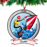 Personalized Jet Ski Christmas Ornament