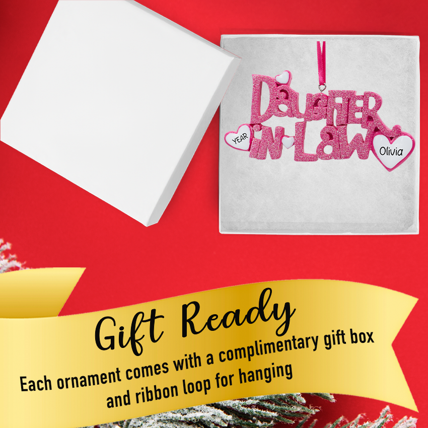 Personalized Daughter in Law Christmas Ornament