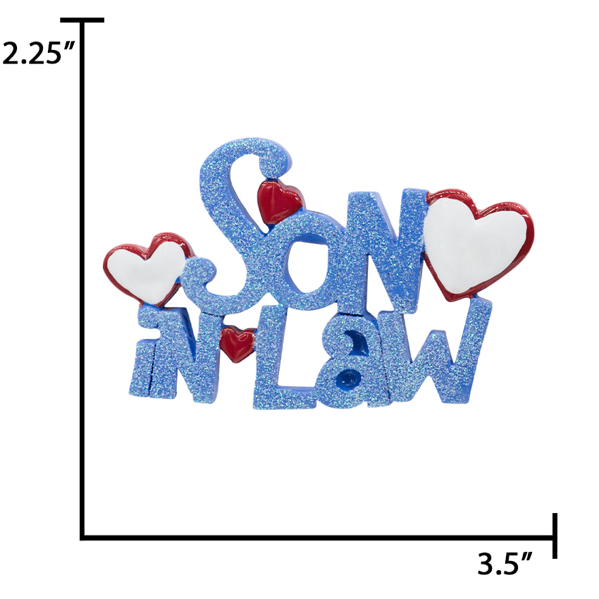 Personalized Son in Law Christmas Ornament