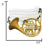 Personalized French Horn Christmas Ornament - Musical Brass Instrument Gift