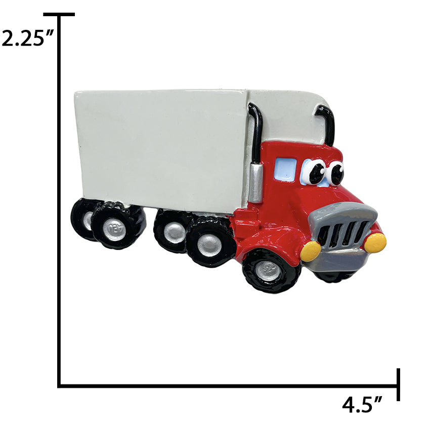 Personalized Truck Christmas Ornament