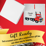 Personalized Truck Christmas Ornament