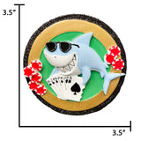 Personalized Poker Shark Christmas Ornament