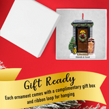 Personalized New Home / Brown Door Christmas Ornament