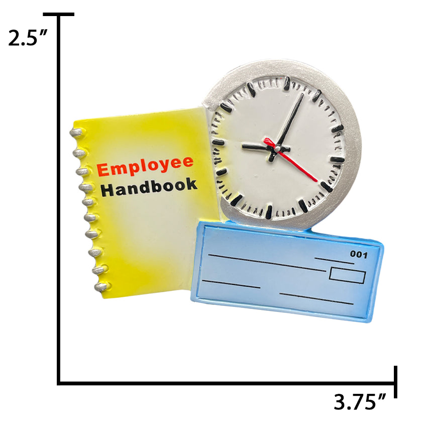 Personalized New Job Paycheck Christmas Ornament