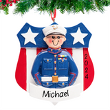 Personalized Marine Corps Christmas Ornament