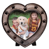 Custom Wooden Heart Dog Photo Frame Christmas Ornament