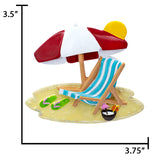 Personalized Beach Sunbathing Christmas Ornament