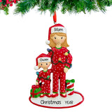 Personalized single mom ornament on christmas tree