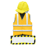 Personalized Construction Safety Vest  Christmas Ornament