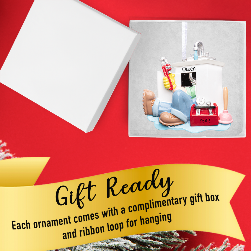 Plumber Christmas Ornament Personalized Keepsake