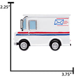 Personalized Mail Truck Christmas Ornament