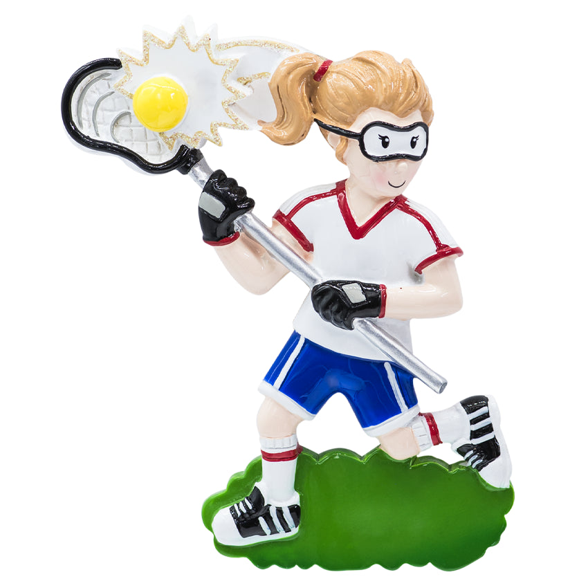 Personalized Lacrosse Girl Christmas Ornament 2025