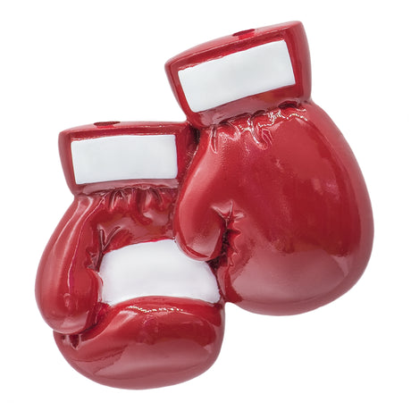 Custom Red Boxing Gloves Christmas Ornament