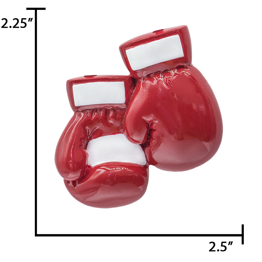 Custom Red Boxing Gloves Christmas Ornament