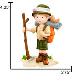 Personalized Hiking Girl Christmas Ornament