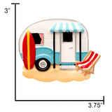 Personalized RV Christmas Ornament - Beach Pop Up Camper