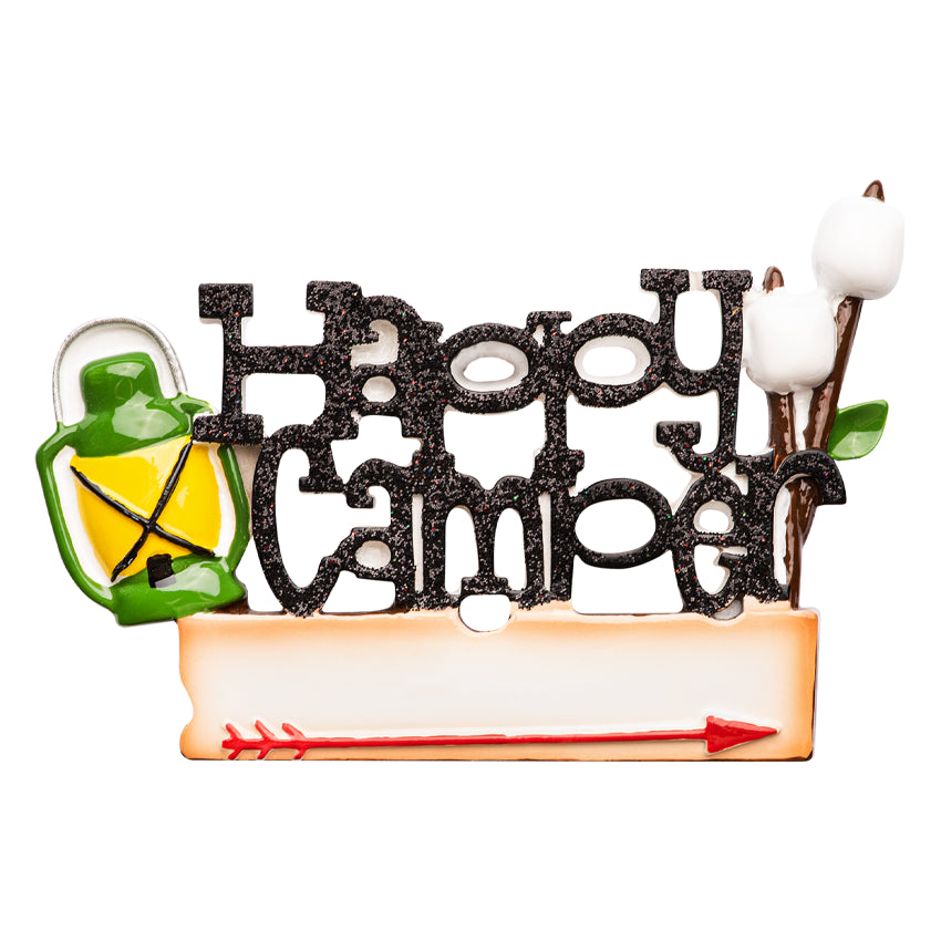 Personalized Camping Christmas Ornament