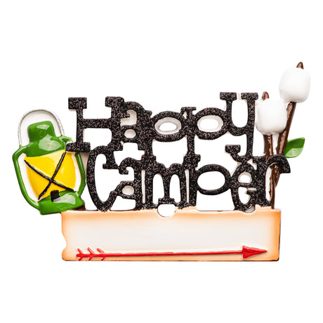 Personalized Camping Christmas Ornament