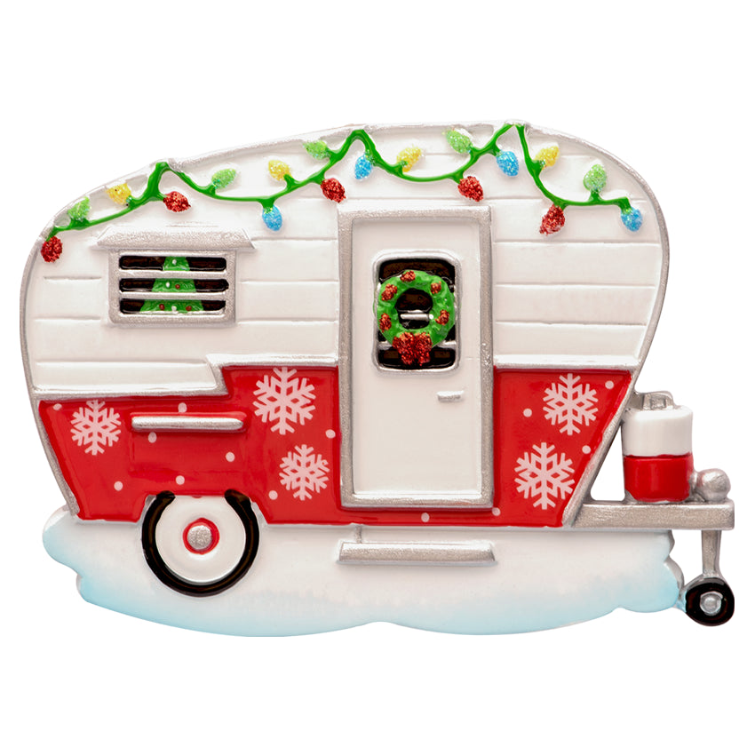 Personalized RV Christmas Camper Ornament