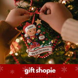 My 2nd Christmas Ornament hanging on tree