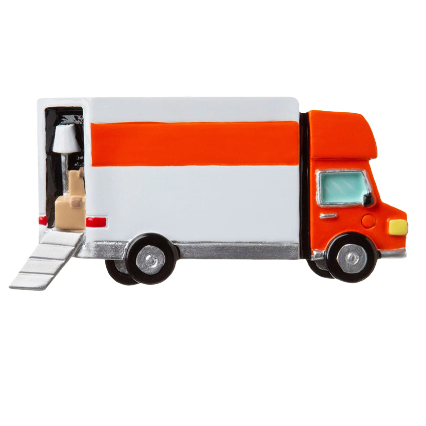 Personalized Moving Van Christmas Ornament